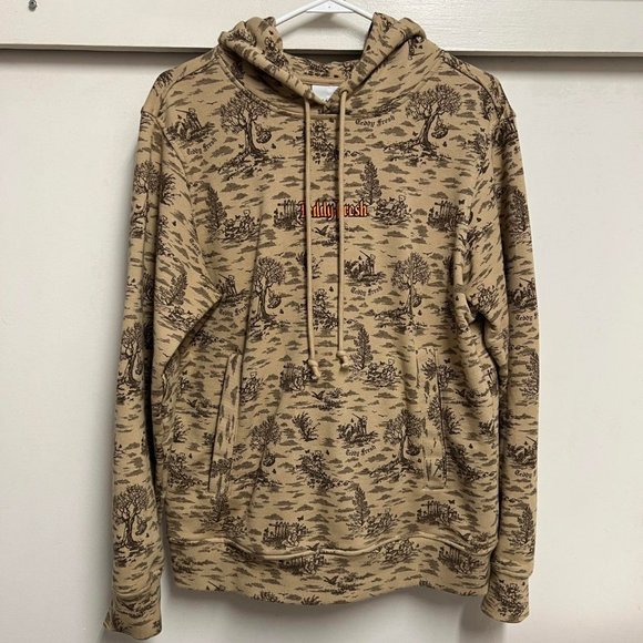 Teddy Fresh Brown Toile Hoodie - Picture 1 of 4